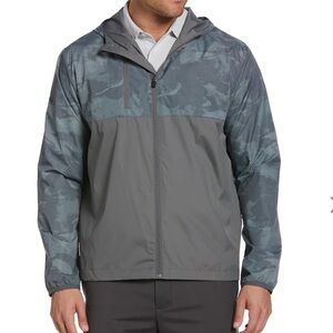 NWT Callaway Gray Lightweight Windbreaker with hood